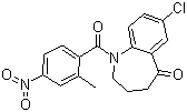 7-氯-1,2,3,4-四氫-1-(2-甲基-4-硝基苯甲?；?-5H-1-苯并氮雜卓-5-酮