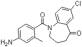 1-(4-氨基-2-甲基苯甲?；?-7-氯-1,2,3,4-四氫-5H-1-苯并氮雜卓-5-酮